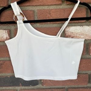 White crop top